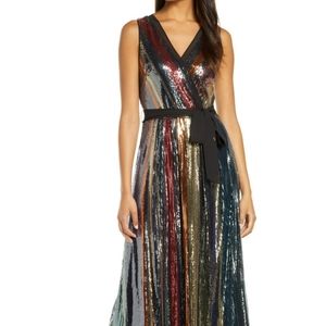 Julia Jordan Black Multi Sequince Dress size 12